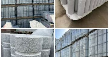 徐州 芝麻白花岗岩挡车柱、隔离柱多少钱