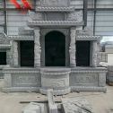 徐州 芝麻灰高档墓碑，土墓，可定制