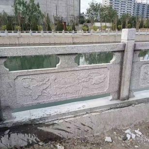 徐州 芙蓉白大花桥梁、河道，石材栏杆、围栏、护栏