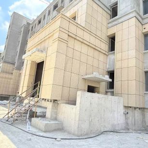 徐州 黄金麻干挂，工地实拍