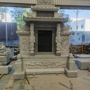 徐州 芝麻灰高档墓碑、土墓，一套也支持定做