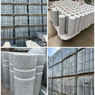 徐州 芝麻白花岗岩挡车柱、隔离柱多少钱