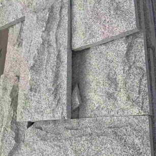 徐州 芝麻白自然面花岗岩成品板