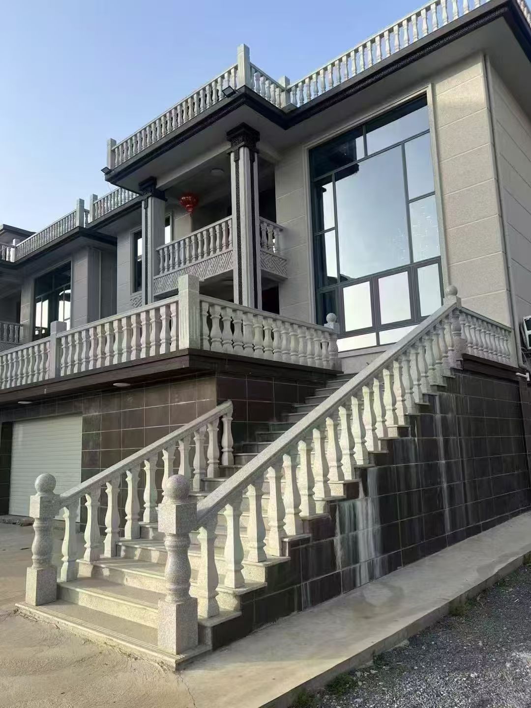 徐州 芝麻白别墅阳台栏杆，楼梯栏杆