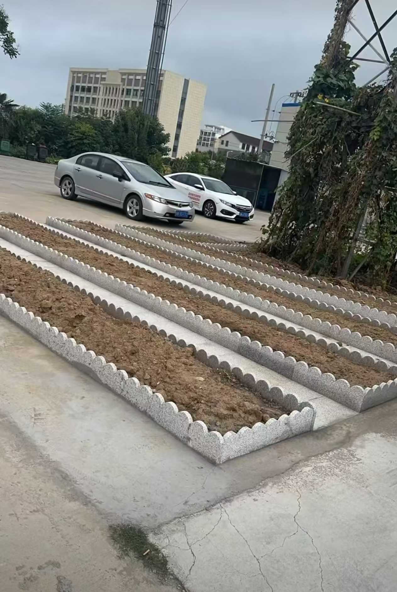 徐州 花边石、花围石、花园石安装效果